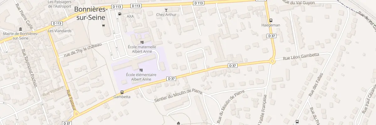 Plan du 25 Rue Gambetta à Bonnières-sur-Seine