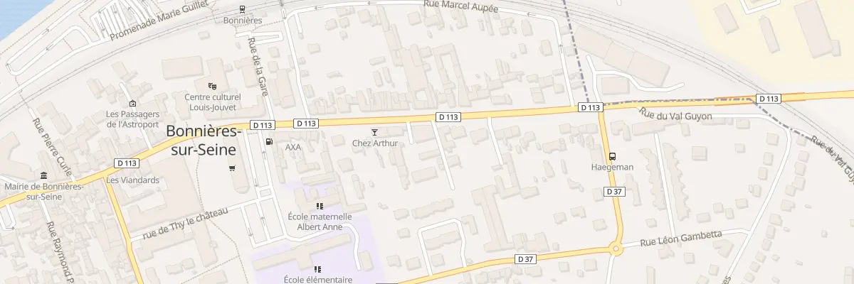 Plan du 24 Av de la République à Bonnières-sur-Seine