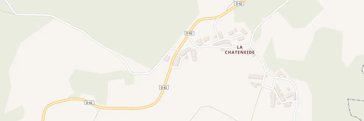 Plan du 2 La Chatenede à Saint-Goussaud