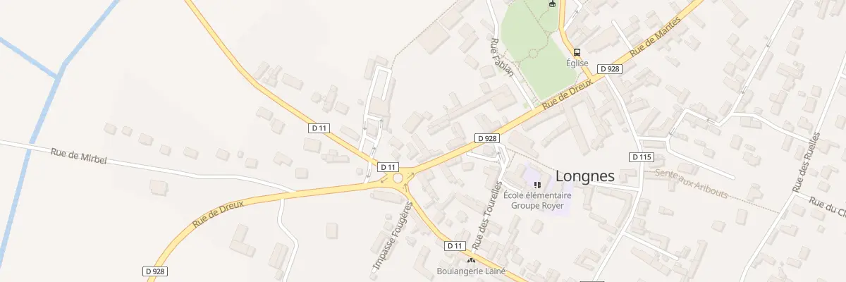 Plan du 7 Rue de Dreux à Longnes
