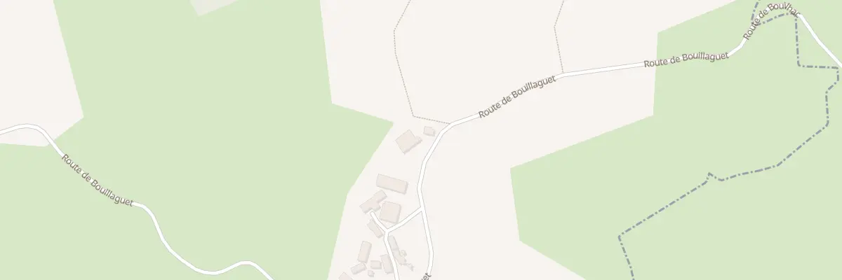 Plan du 1783 Rte de Bouillaguet à Perpezac-le-Noir