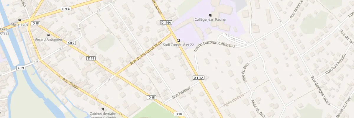 Plan du 16 Bd Carnot à Maintenon