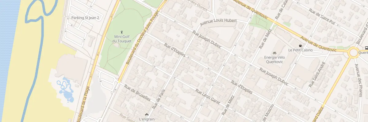 Plan du 15 Rue de Paris au Touquet-Paris-Plage