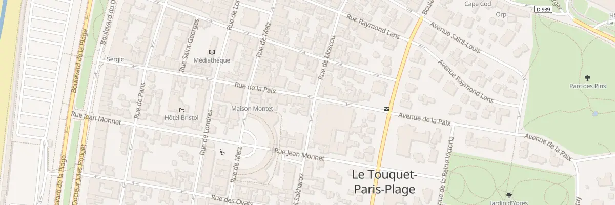 Plan du 122 Rue de Moscou au Touquet-Paris-Plage
