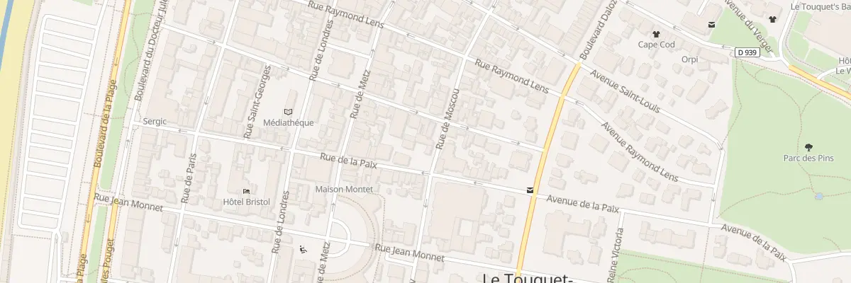 Plan du 116 Rue de Moscou au Touquet-Paris-Plage