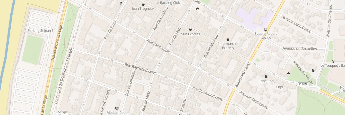 Plan du 52 Rue Saint-louis au Touquet-Paris-Plage