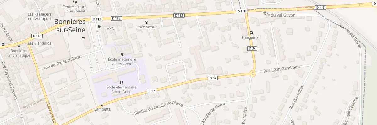 Plan du 27 Rue Gambetta à Bonnières-sur-Seine