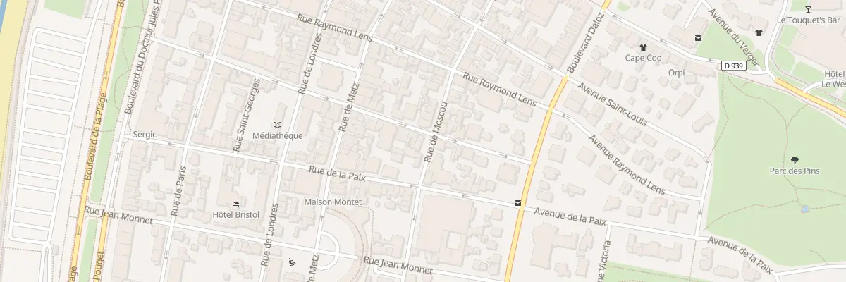 Plan du 114 Rue de Moscou au Touquet-Paris-Plage