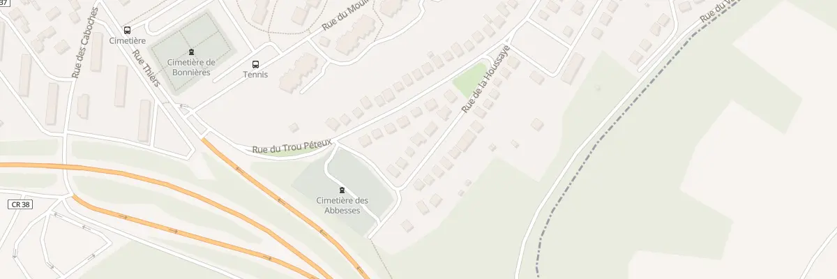 Plan du 8 Rue de la Houssaye à Bonnières-sur-Seine