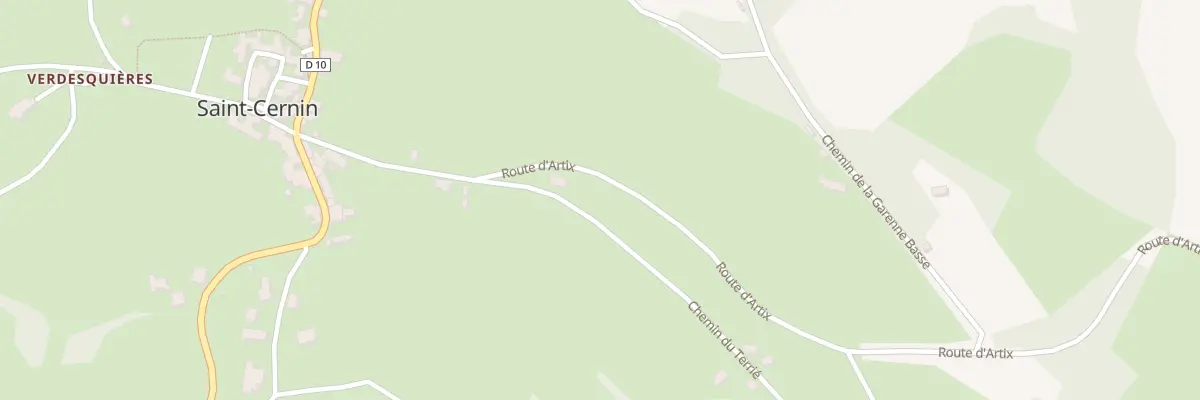 Plan du 5574F La Garenne aux Pechs du Vers