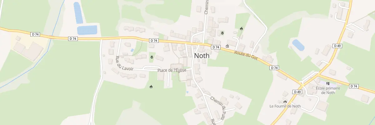 Plan du 2 Pl de l’Eglise à Noth