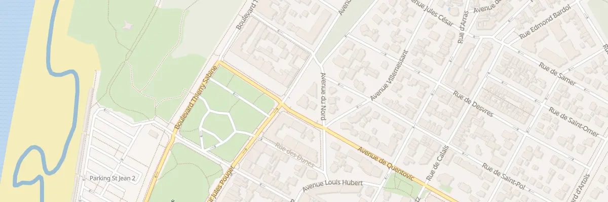Plan du 9 Av de Quentovic au Touquet-Paris-Plage