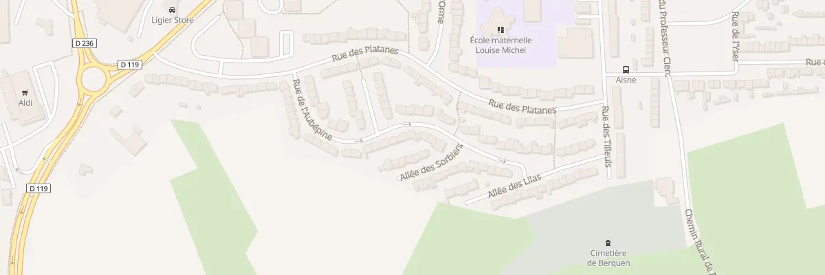 Plan du 63 Rue de l’Aubepine à Outreau