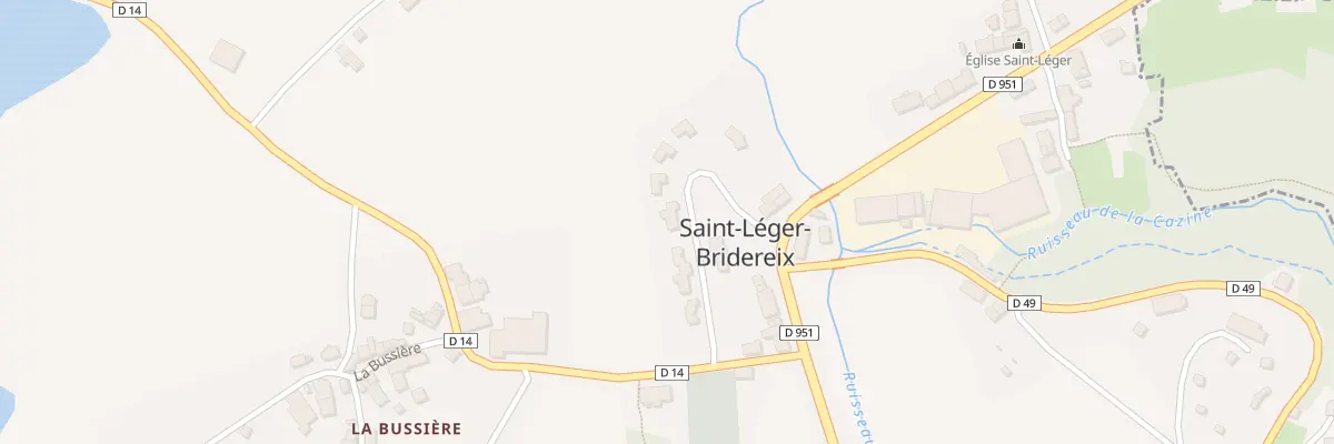 Plan du 1 Rue du 19 Mars 1962 à Saint-Léger-Bridereix