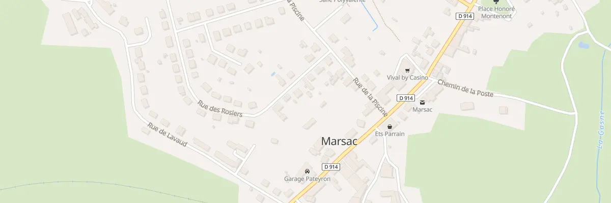 Plan du 9 Rue des Rosiers à Marsac