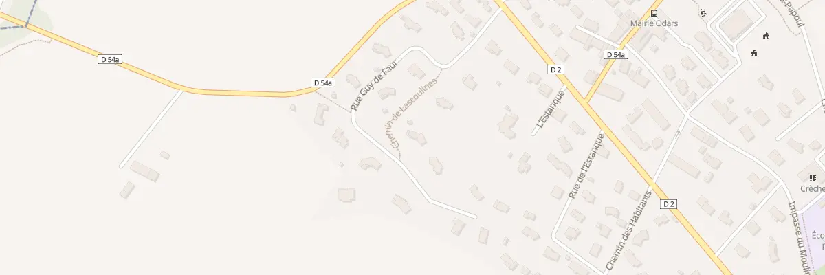 Plan du 5 Rue Guy du Faur à Odars