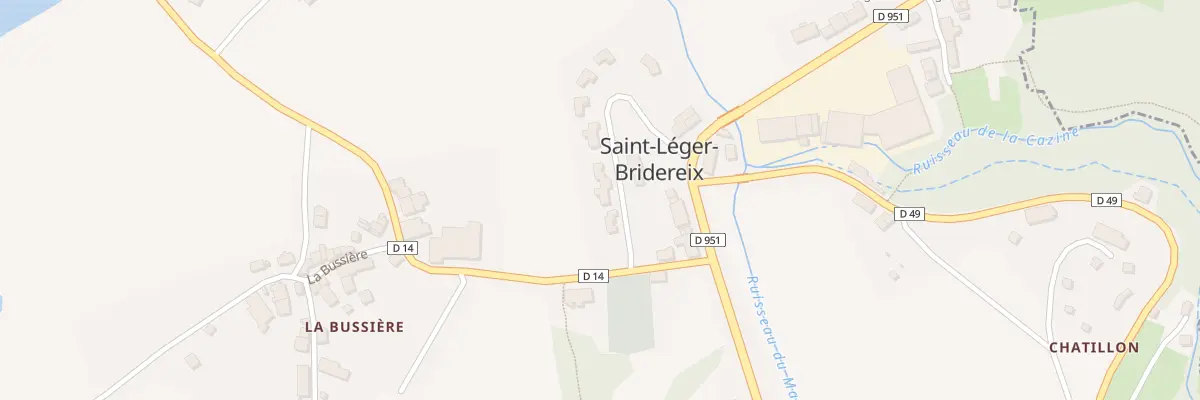 Plan du 2 Rue du 19 Mars 1962 à Saint-Léger-Bridereix