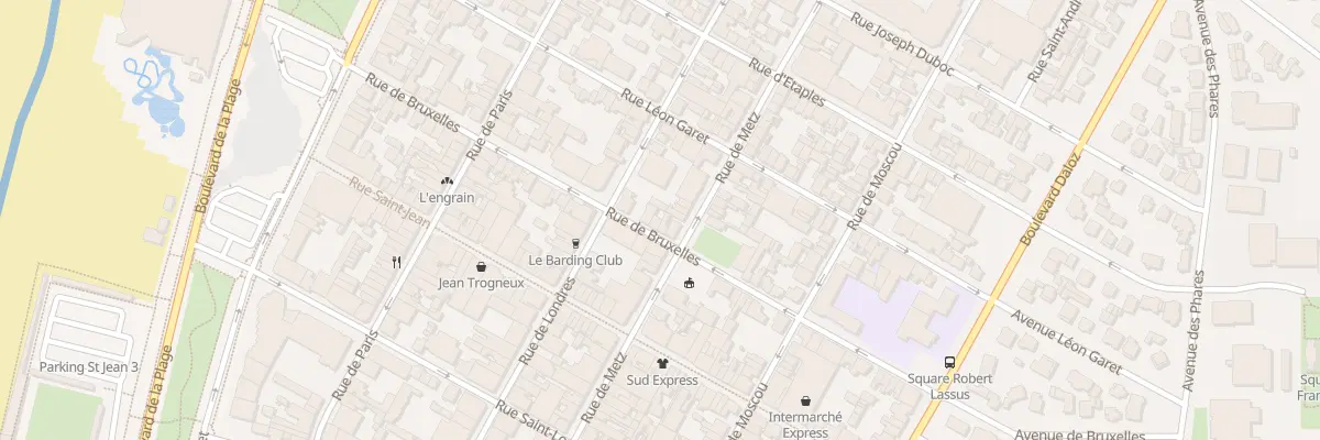 Plan du 33 Rue de Bruxelles au Touquet-Paris-Plage