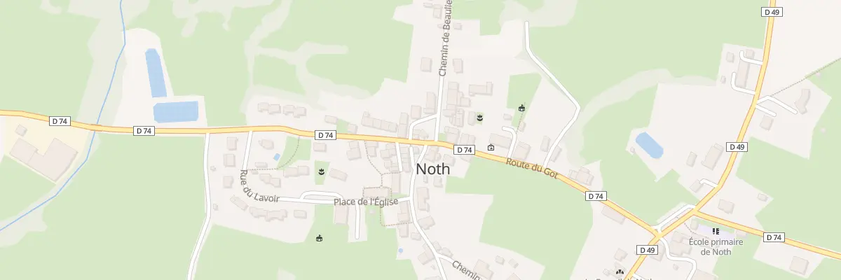 Plan du 24 Rte du Got à Noth