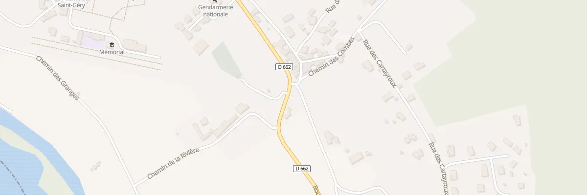 Plan du 5096 Riviere de Saint Gery à Saint Géry-Vers