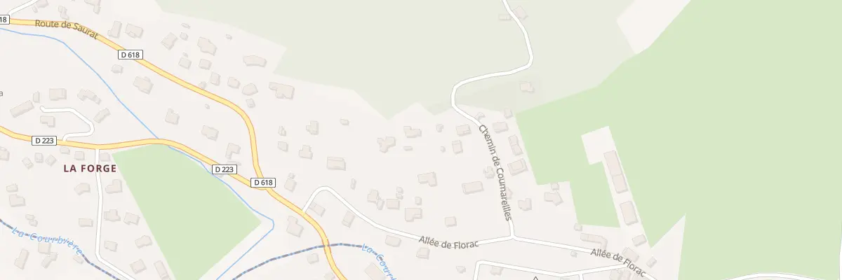 Plan du 182 Bergasses à Surba