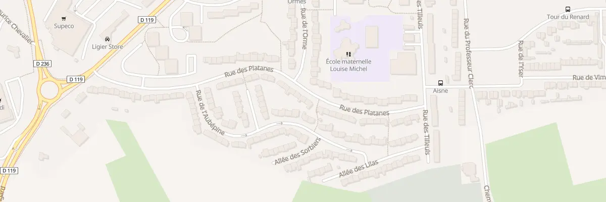 Plan du 95 Rue des Platanes à Outreau