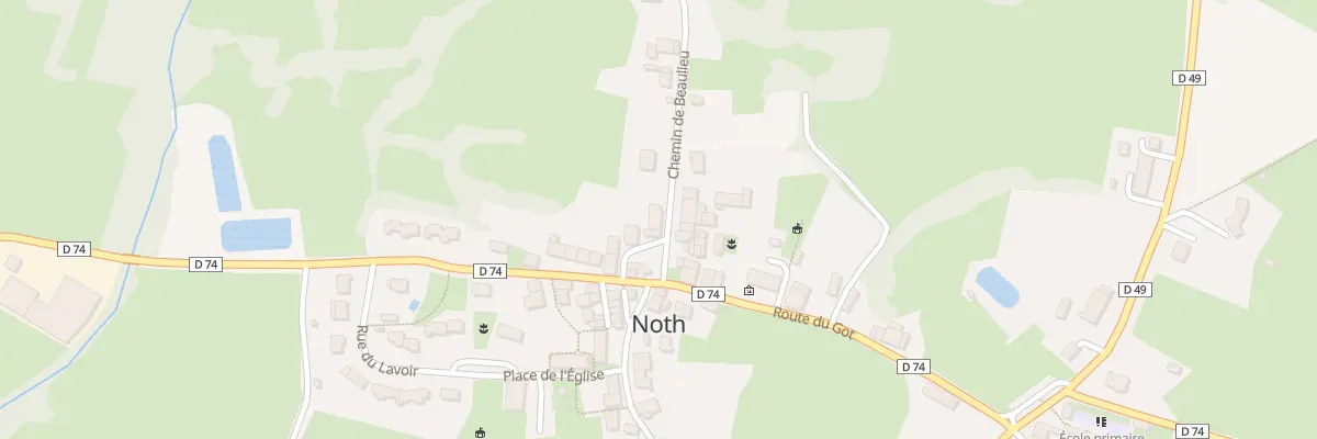 Plan du 1 Chem de Beaulieu à Noth