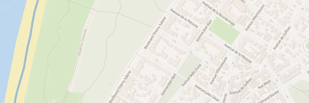 Plan du 63 Res la Corniche au Touquet-Paris-Plage