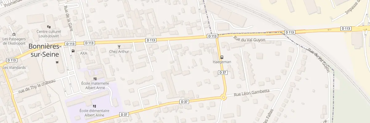 Plan du 38 Av de la République à Bonnières-sur-Seine