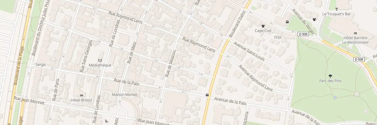 Plan du 53 Res Le Mozart Rue Saint Amand au Touquet-Paris-Plage
