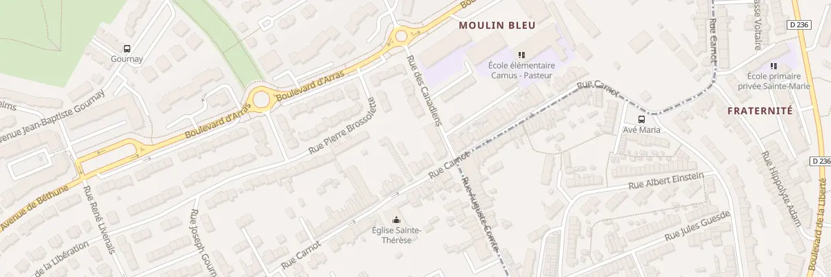 Plan du 325 Rue Carnot au Portel