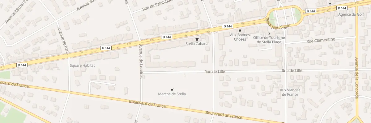 Plan du 888 Res le Britania Rue de Lille à Cucq