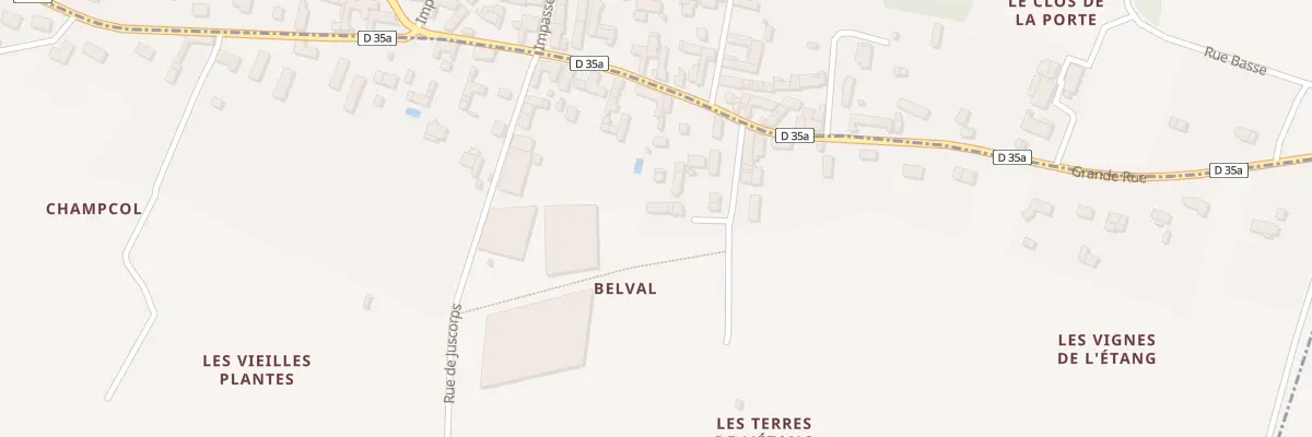 Plan du 2 Imp de l’Etang Champcol à La Vernelle