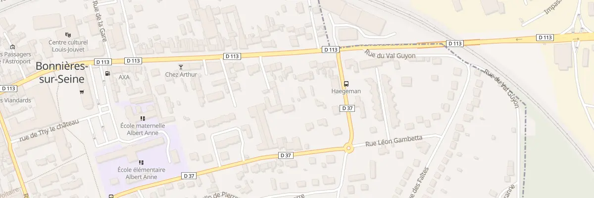 Plan du 35B Rue Gambetta à Bonnières-sur-Seine