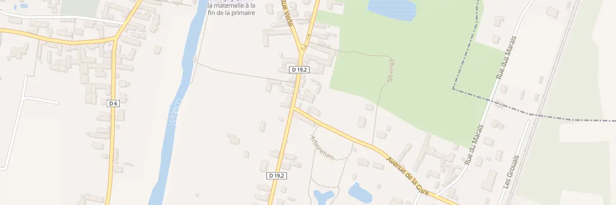 Plan du 1 Av de la Gare à Saint-Piat