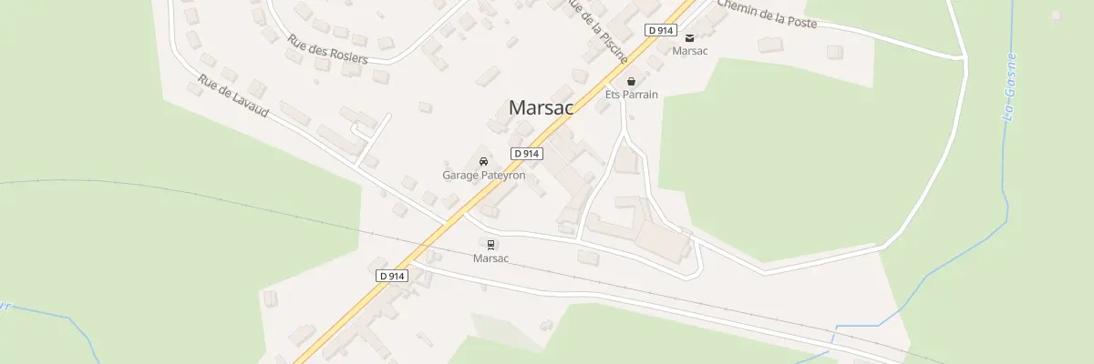 Plan du 36 Av du Limousin à Marsac