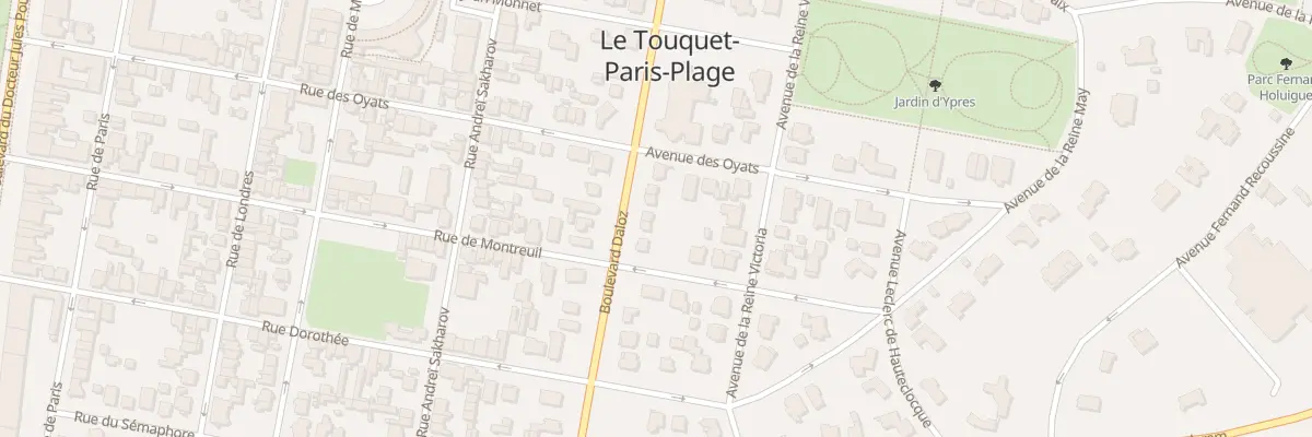 Plan du 59 Bd Daloz au Touquet-Paris-Plage