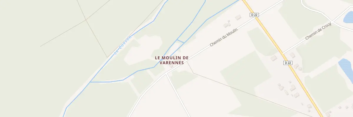 Plan du 74 Le Moulin de Varennes à Thoury