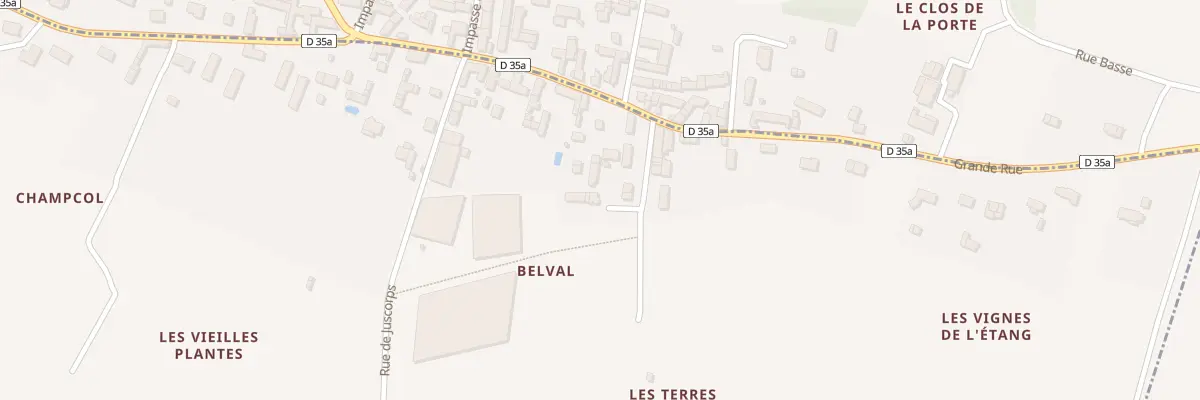 Plan du 1 Imp de l’Etang Champcol à La Vernelle