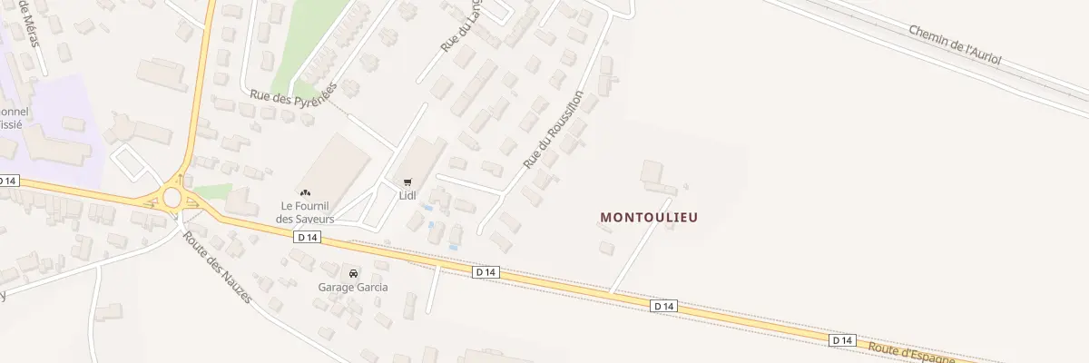 Plan du 5067 Rue du Roussillon à Saverdun