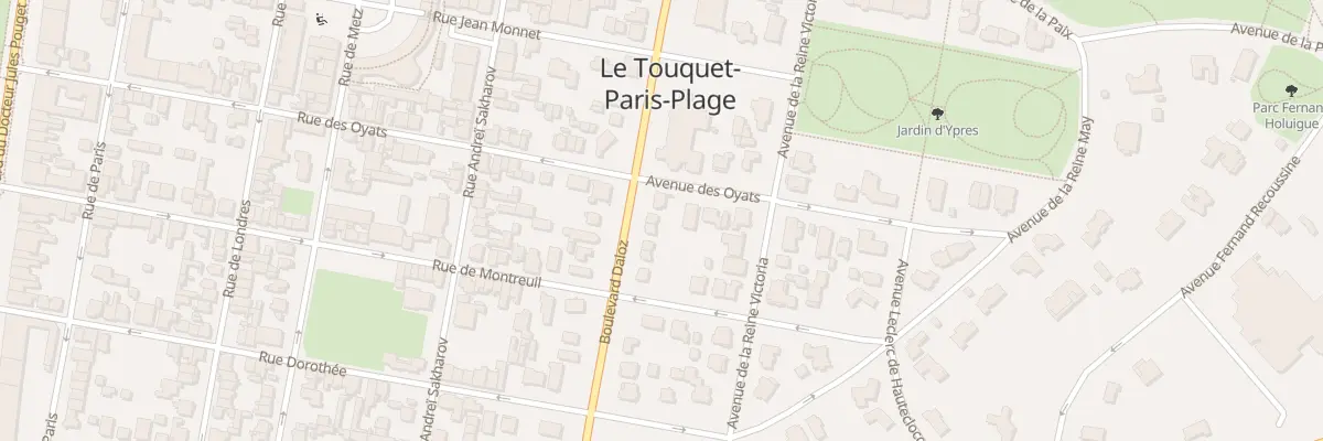 Plan du 57 Bd Daloz au Touquet-Paris-Plage