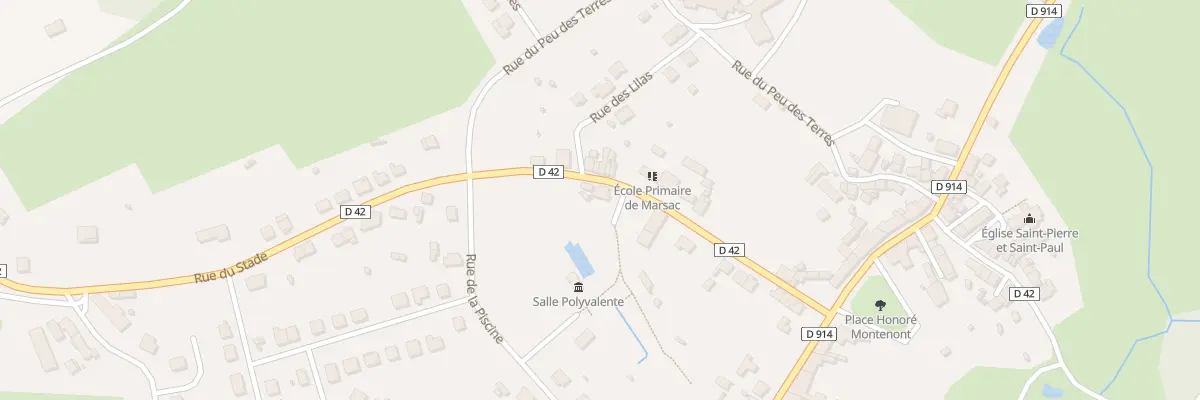 Plan du 23 Rue de la Mairie à Marsac