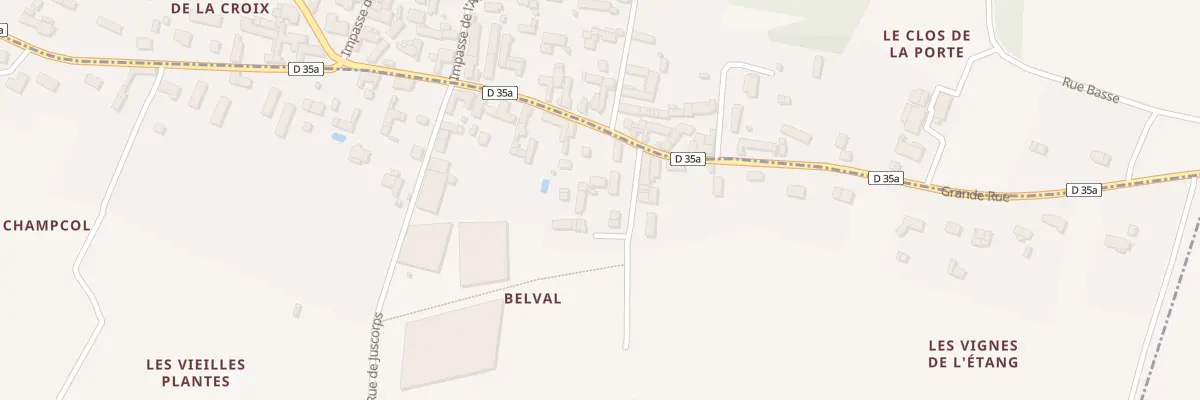 Plan du 22 Rue Grande Rue Champcol à La Vernelle
