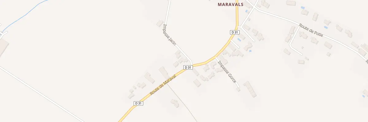 Plan du 2 Rte de Maraval à Montlaur