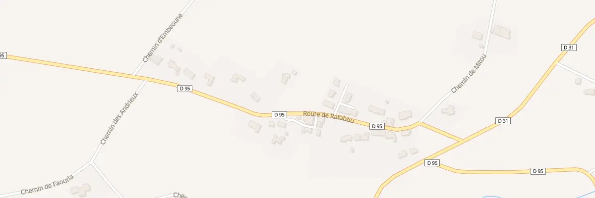 Plan de Rte de Ratabou à Montlaur