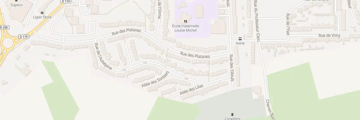 Plan du 113 Rue des Platanes à Outreau