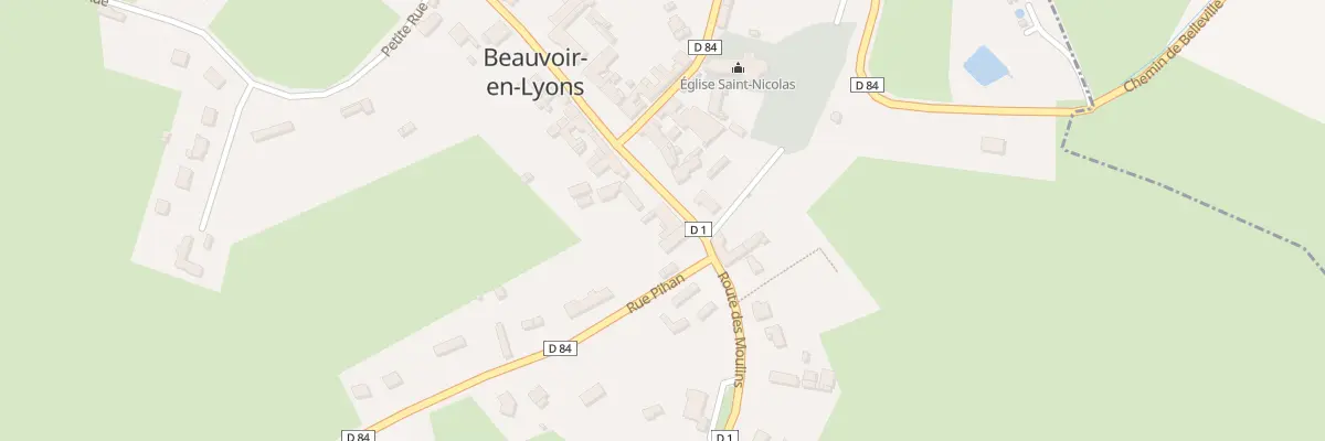Plan du 5077 Le Bourg à Beauvoir-en-Lyons