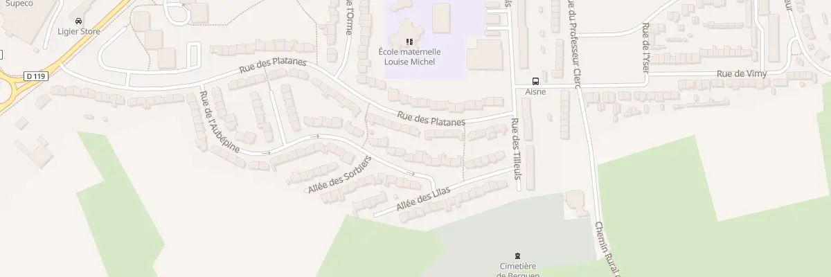 Plan du 121 Rue des Platanes à Outreau
