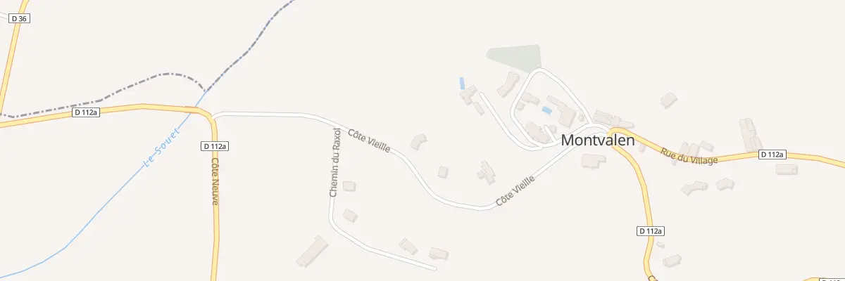 Plan du 295 Côte Vieille à Montvalen