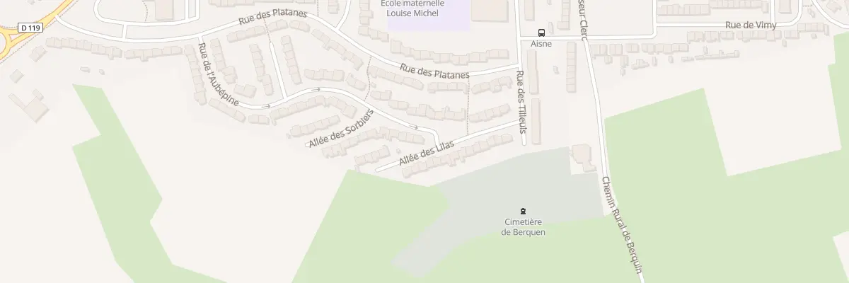 Plan du 91 Rue de l’Aubepine à Outreau